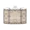 Brown Metal Traditional Fireplace Screen, 38" x 48" x 1"